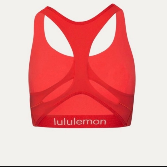 Peloton X Lululemon Strong Identity Red Sports Bra - Picture 2 of 6